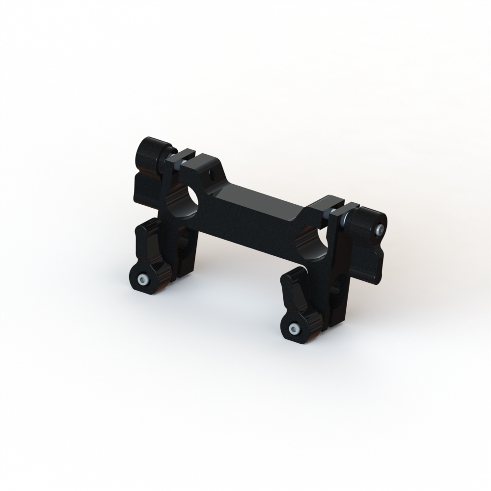 CAMVATE 4-Holes 15mm Rod Clamp For Mutually Perpendicular Rod Setup(Custom Made)