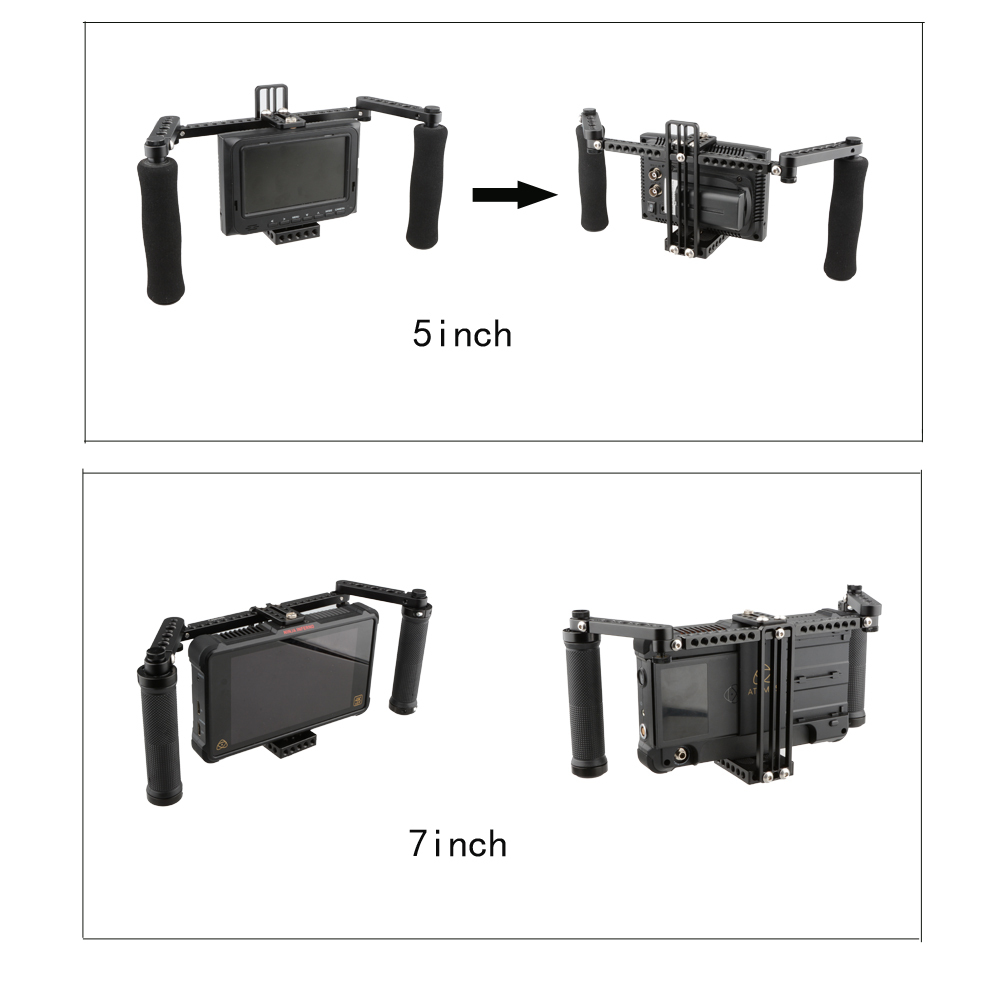 CAMVATE Concise Monitor Cage With Adjustable Sponge Handles
