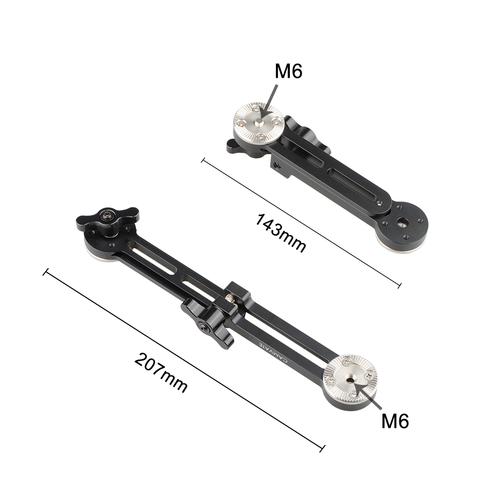CAMVATE Adjustable Extension Arm With Double Rosette Mounts  (1 Pair)