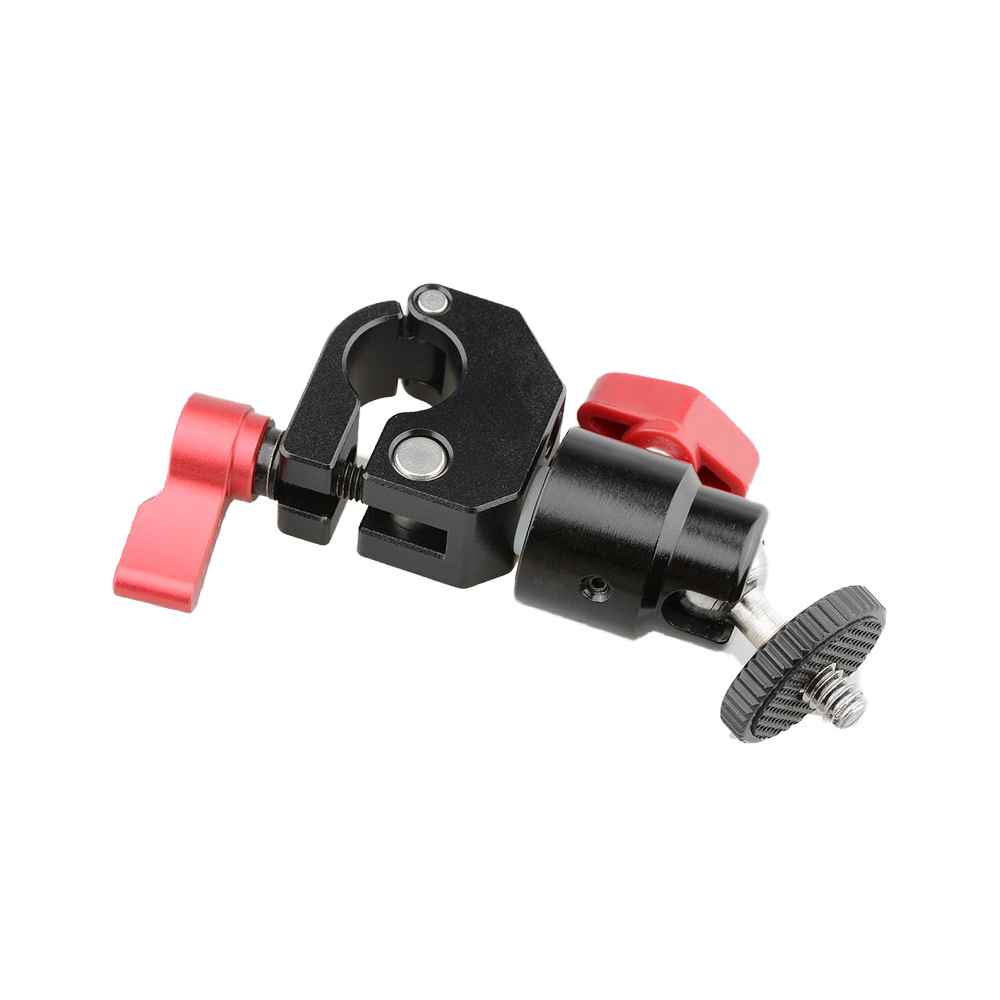 CAMVATE 15mm Quick Release Rod Clamp to Ball Head Mount