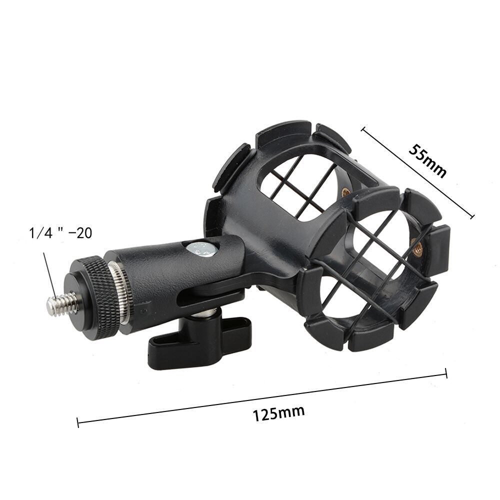 CAMVATE Adjustable Microphone Support With 1/4" Thread Screw Mount