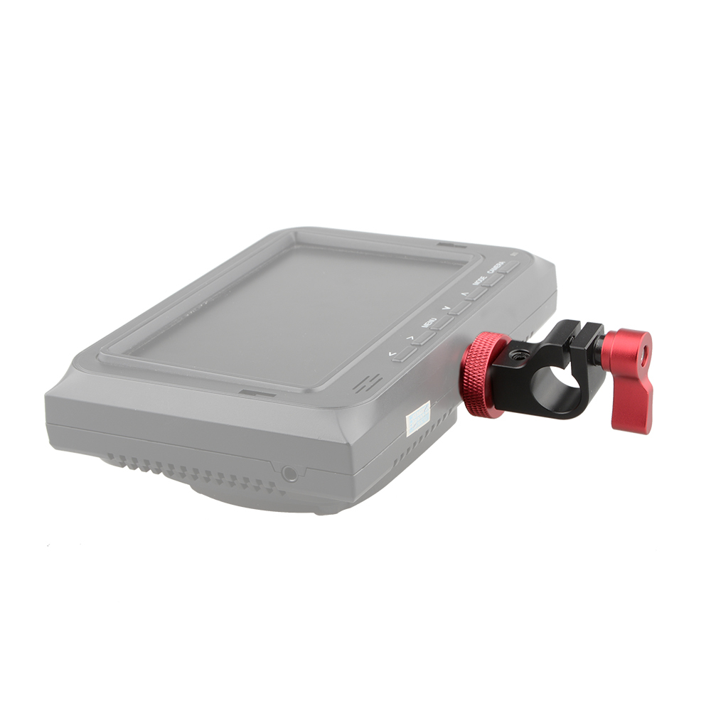 CAMVATE Single Hole 15mm Rod Clamp (Red Knob)