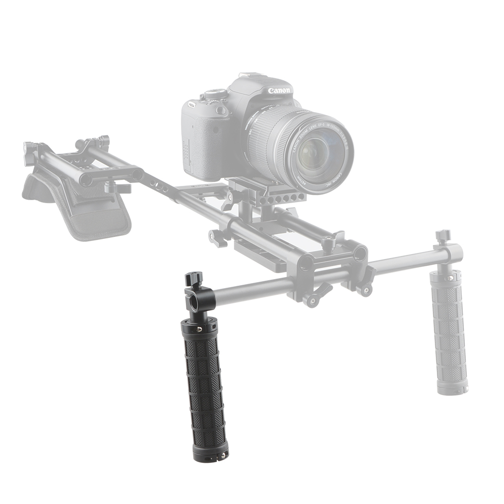 CAMVATE New Rod Clamp Handle Grip Handheld for 15mm Rod Support Shoulder Mount DSLR Rig