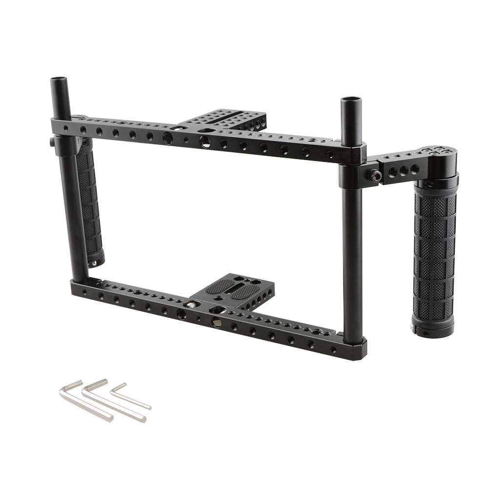 CAMVATE Full-frame Cage With Rubber Handles For Large-sized DSLR