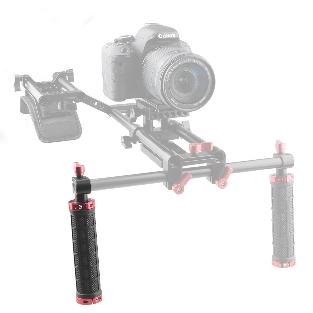 CAMVATE Camera Grip Handle with rod clamp fr 15mm Rod Rig rail Support DSLR Shoulder Rig