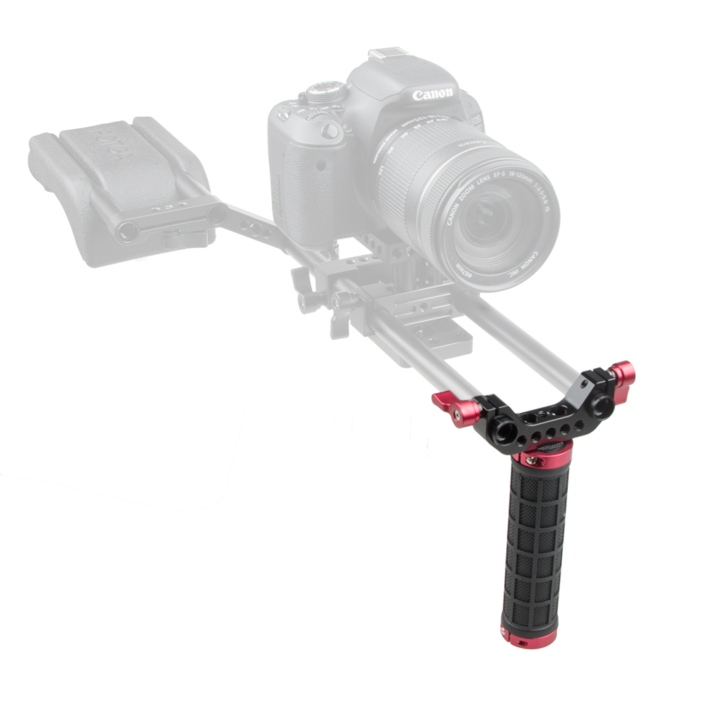 CAMVATE Single Mid-handle Handheld Camera Stabilizer Hand Grip Stabilizer Rod Clamp