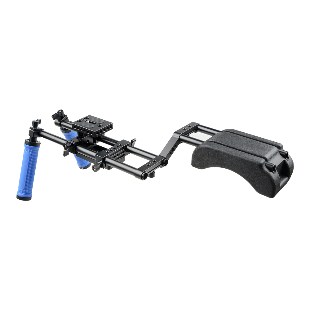 Dual Handgrip Shoulder Mount Support Rig Kit for DSLR Camera Camcorder