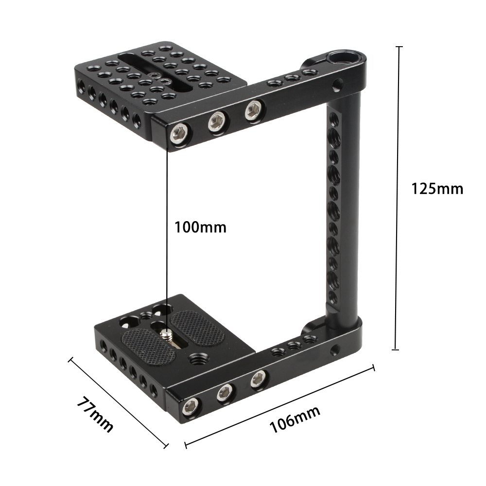 DSLR Camera Video Support Baseblate Cage for Canon Nikon Sony Panasonnic