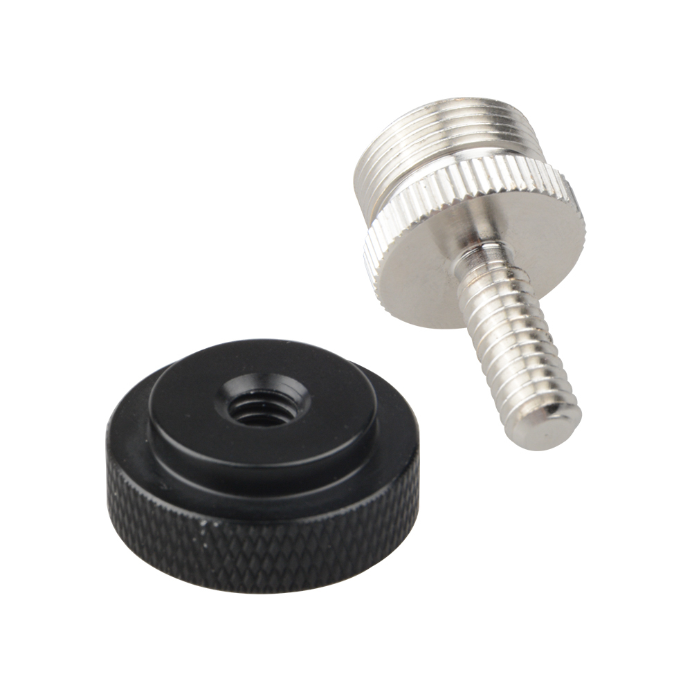 CAMVATE 5/8"-27 Male to 1/4" -20 Male Double-ended Screw Adapter