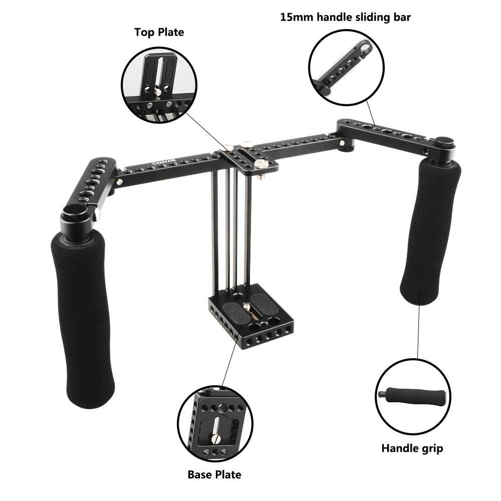 CAMVATE Concise Monitor Cage With Adjustable Sponge Handles