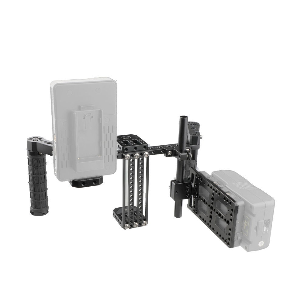 CAMVATE Director's Monitor Cage Kit with Mounting Plate (Adjustable)