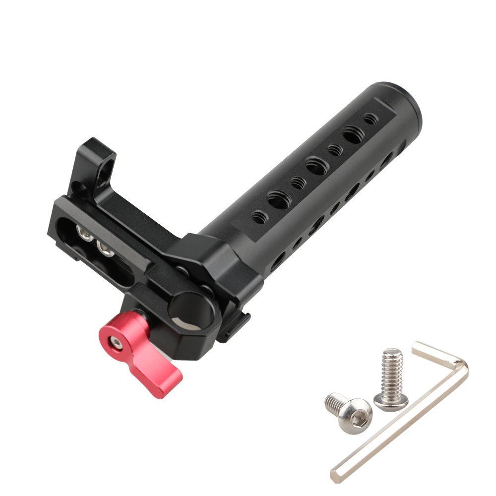 CAMVATE Top Cheese Handle with Rod Clamp (Red Wingnut) for GH5, 5DMarkIII