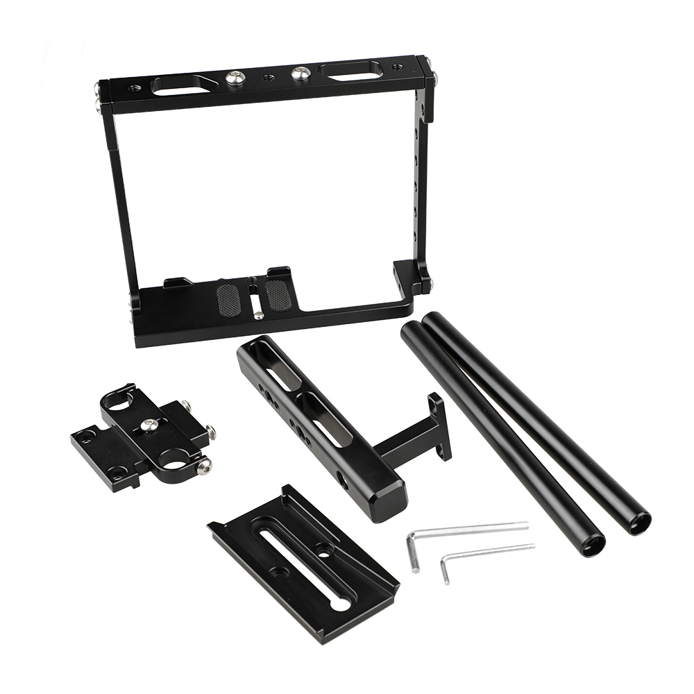 CAMVATE Universal Camera Cage Rig With Double Rod Setup