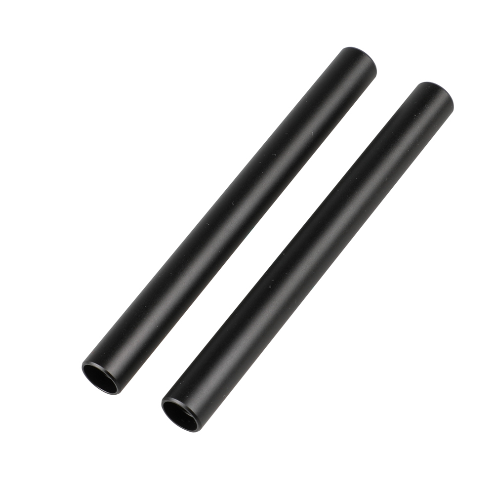 CAMVATE 15mm Rod Aluminum Anodized M12 Pipe 150mm Long (2 Tubes)