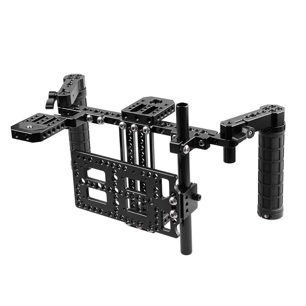 CAMVATE Director's Monitor Cage Kit with Mounting Plate (Adjustable)