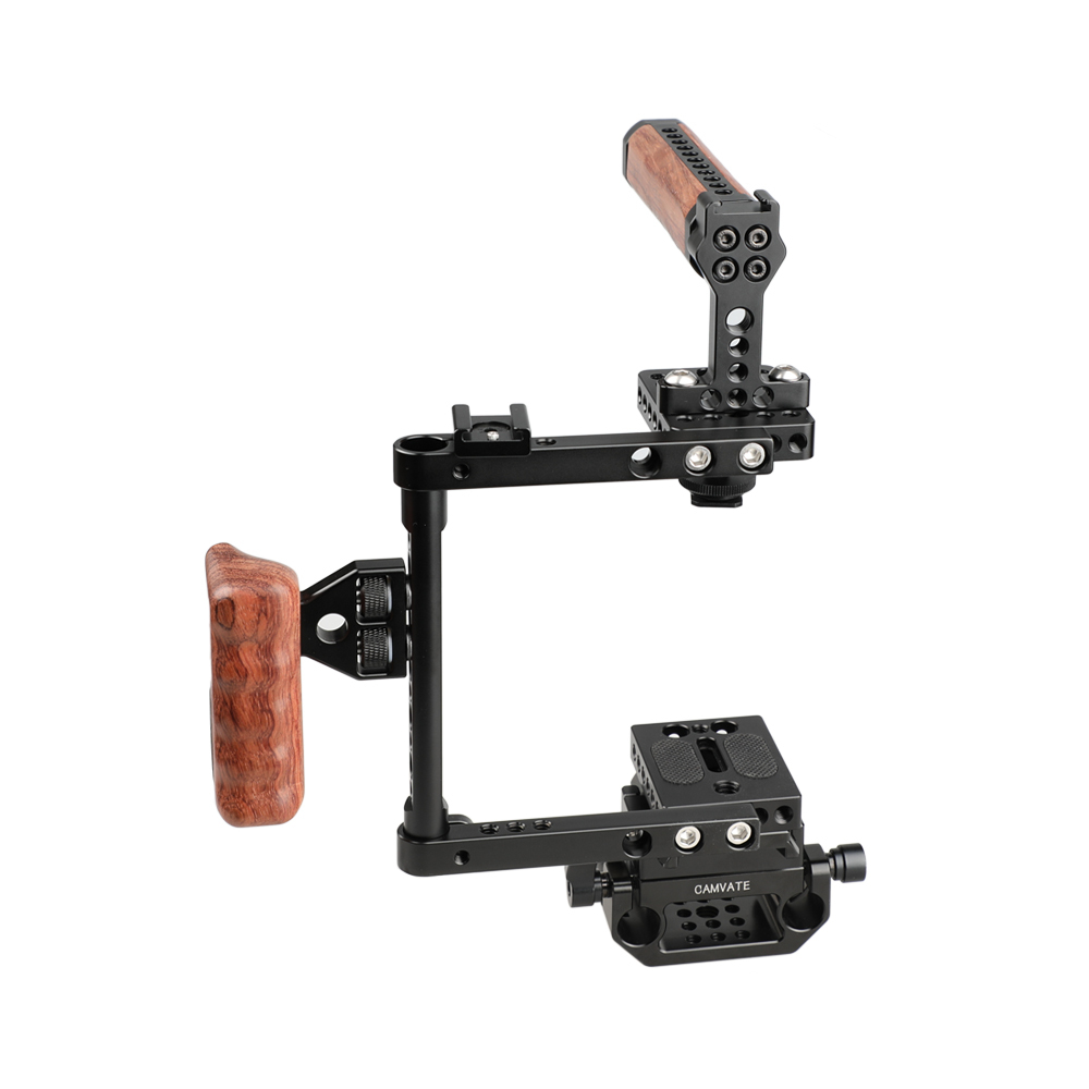 CAMVATE Quick Release Cage Kit (Right-sided Wooden Handle)
