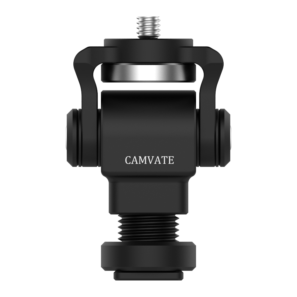 CAMVATE Adjustable Monitor Support Stand 360° Spinning With Shoe Mount (Custom Made)