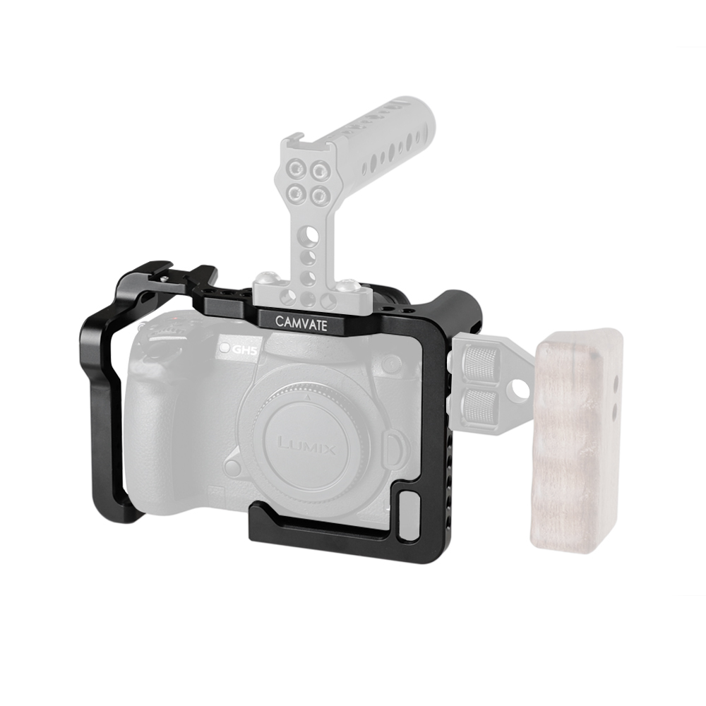 CAMVATE Panasonic GH5 Camera Cage Full Frame With Shoe Mount