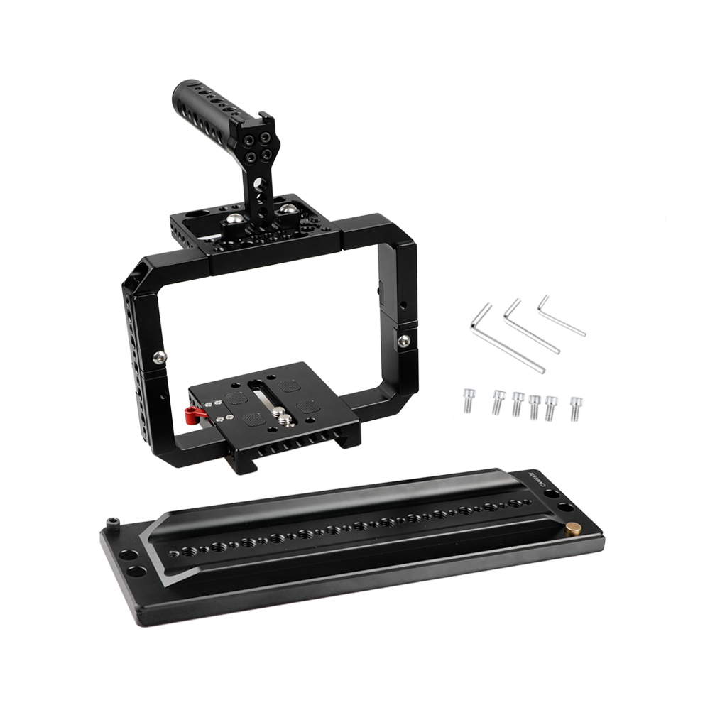 CAMVATE Full Frame Cage Rig With ARRI Sliding Dovetail Plate For RED DSMC2 Cameras