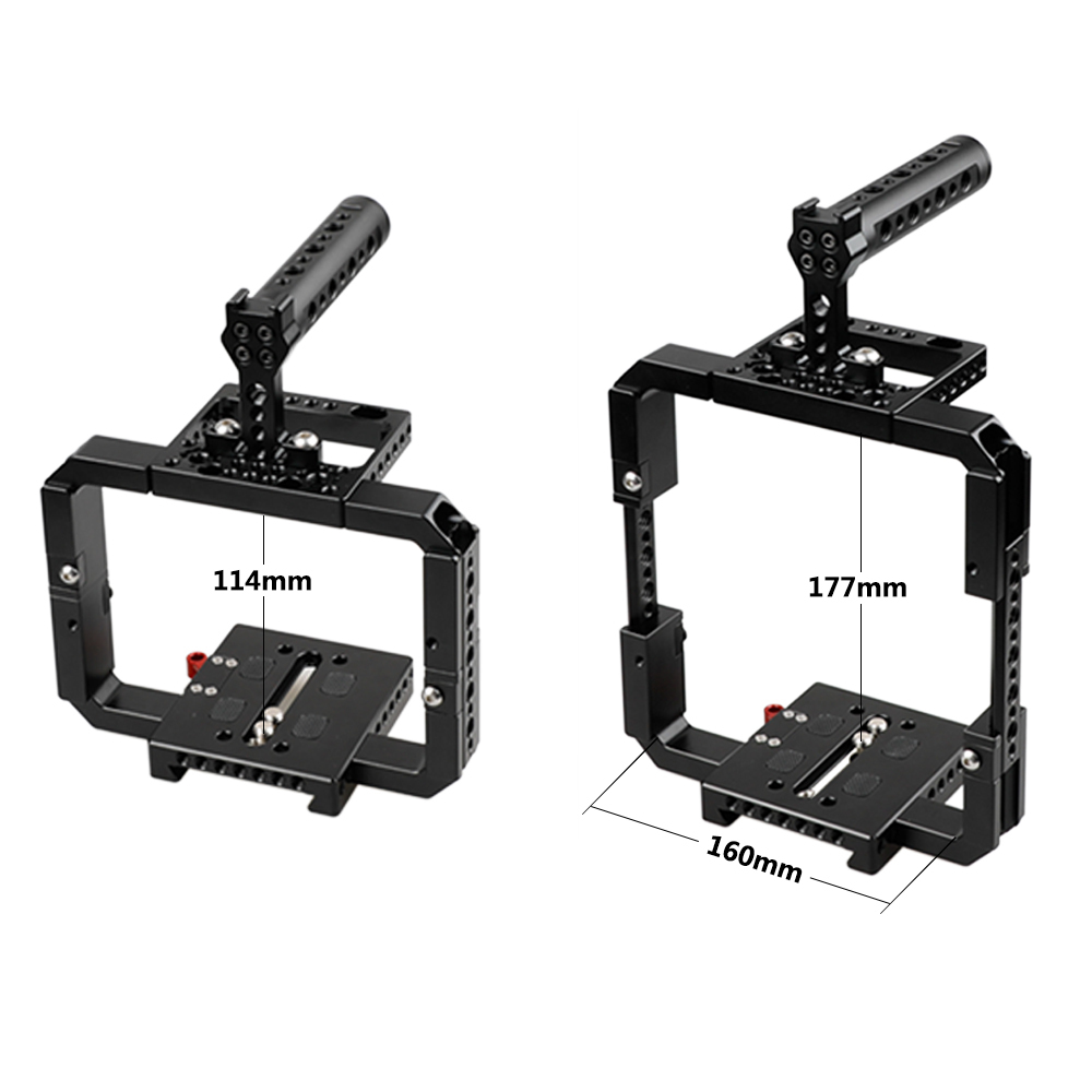 CAMVATE Full Frame Cage Rig With ARRI Sliding Dovetail Plate For RED DSMC2 Cameras