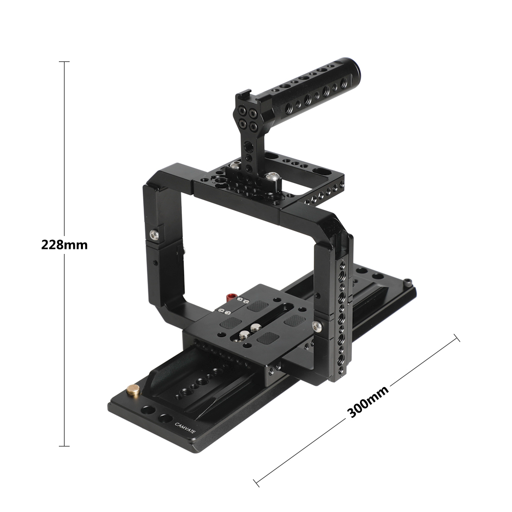 CAMVATE Full Frame Cage Rig With ARRI Sliding Dovetail Plate For RED DSMC2 Cameras
