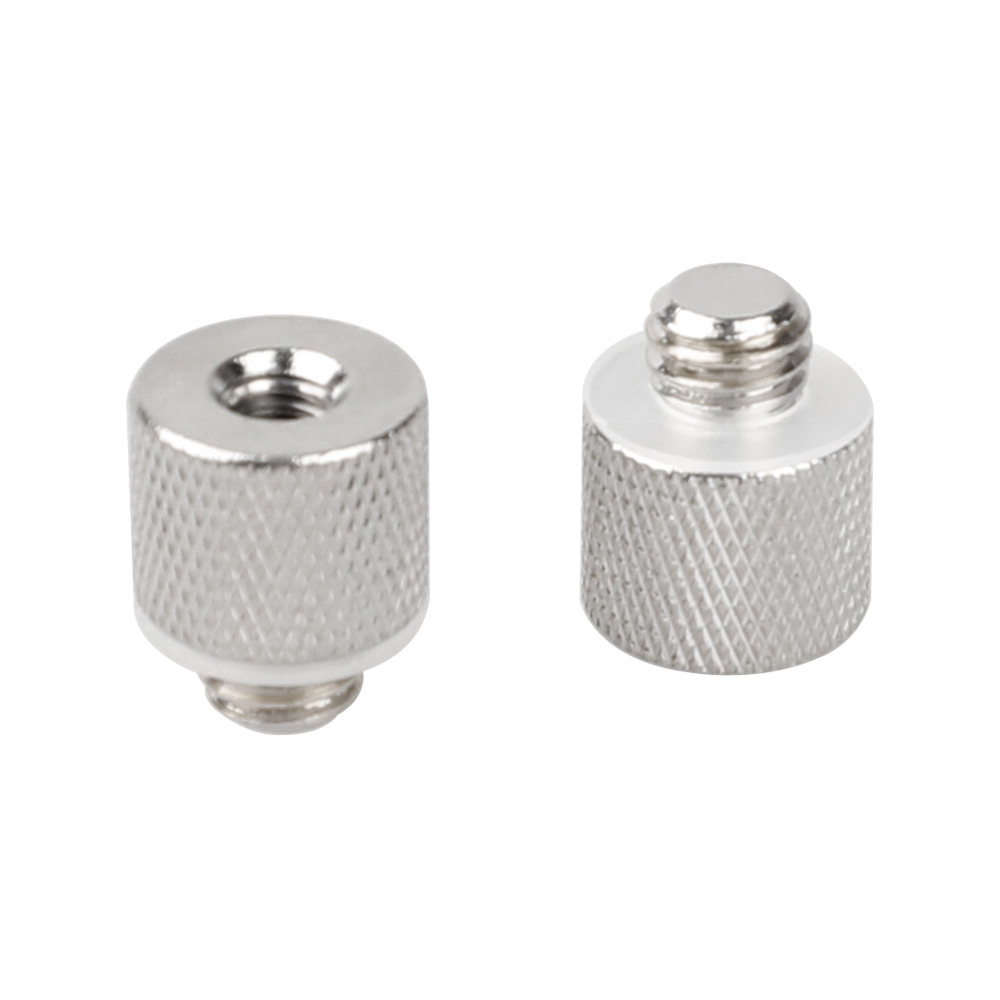 CAMVATE 2pcs 1/4" Female To 3/8" Male Adapter For Tripod And Camera And Qr Plate/Adapter Brass