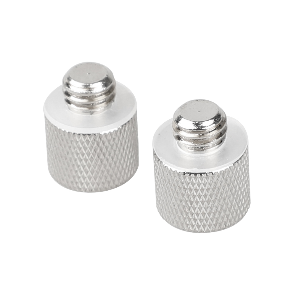CAMVATE 2pcs 1/4" Female To 3/8" Male Adapter For Tripod And Camera And Qr Plate/Adapter Brass