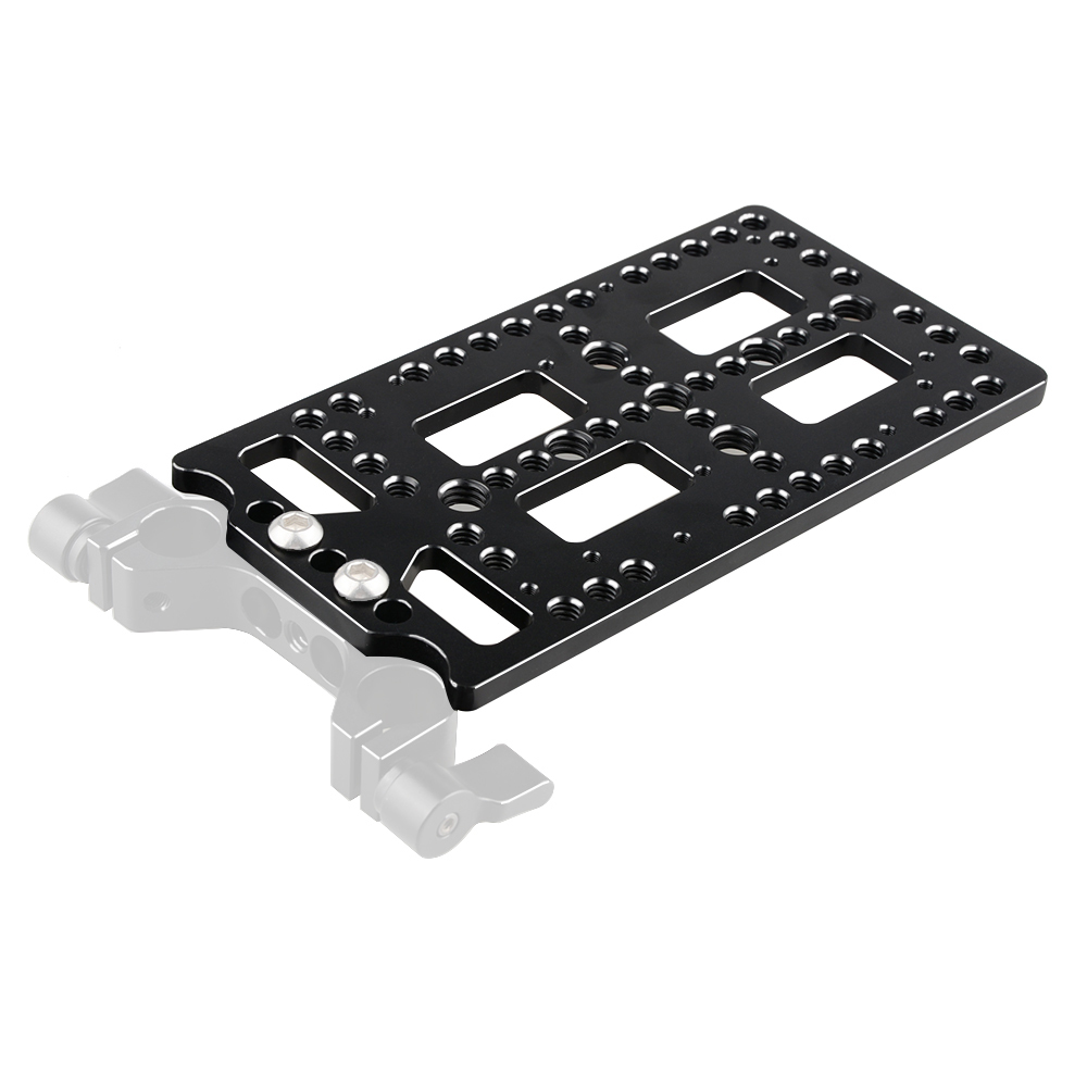 CAMVATE Versatile Cheese Plate Battery Backboard Plate For V Lock Mount Power Splitter