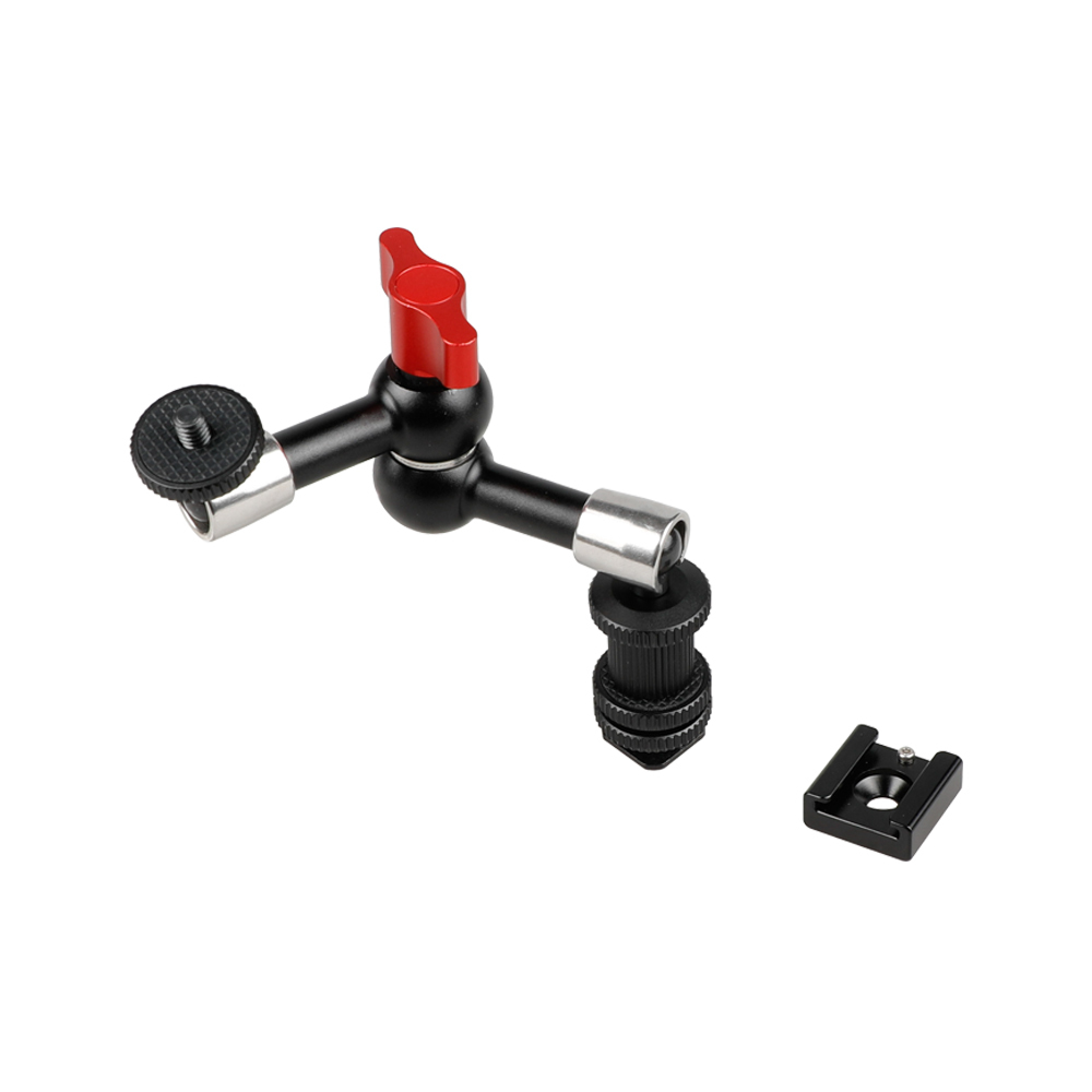 CAMVATE 7" Articulating Magic Arm + 1/4" Cold Hot Shot Mount fr Camera LED Light Monitor