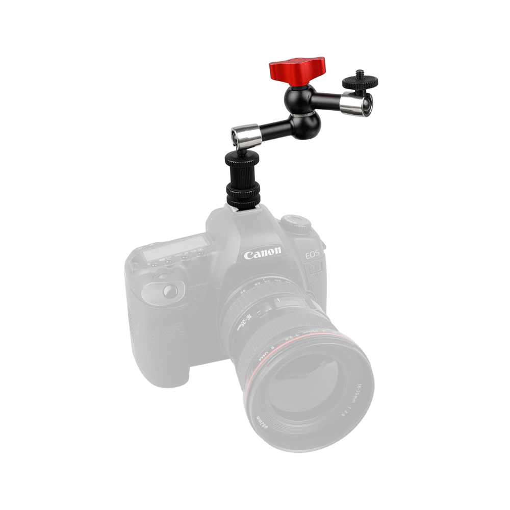 CAMVATE 7" Articulating Magic Arm + 1/4" Cold Hot Shot Mount fr Camera LED Light Monitor