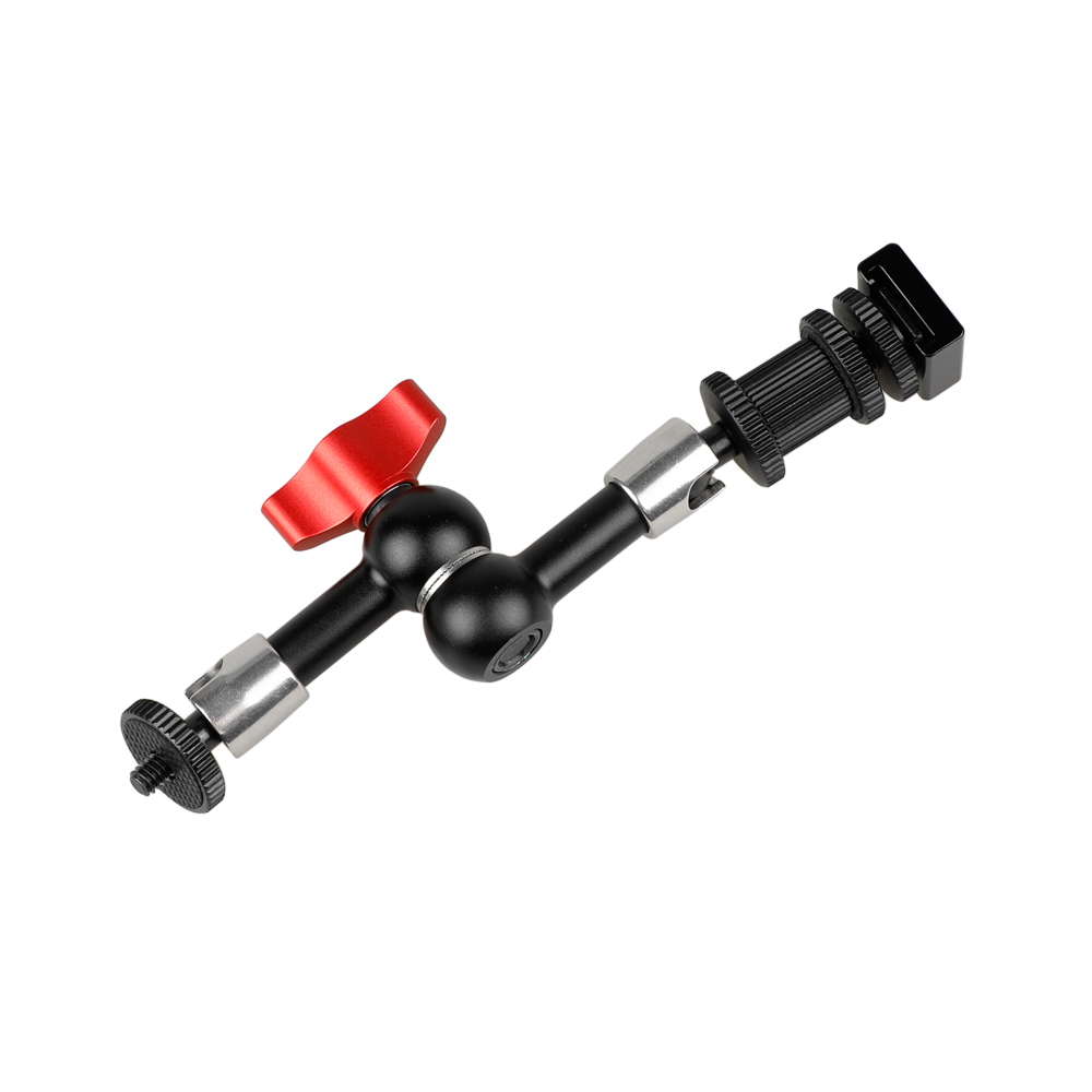 CAMVATE 7" Articulating Magic Arm + 1/4" Cold Hot Shot Mount fr Camera LED Light Monitor