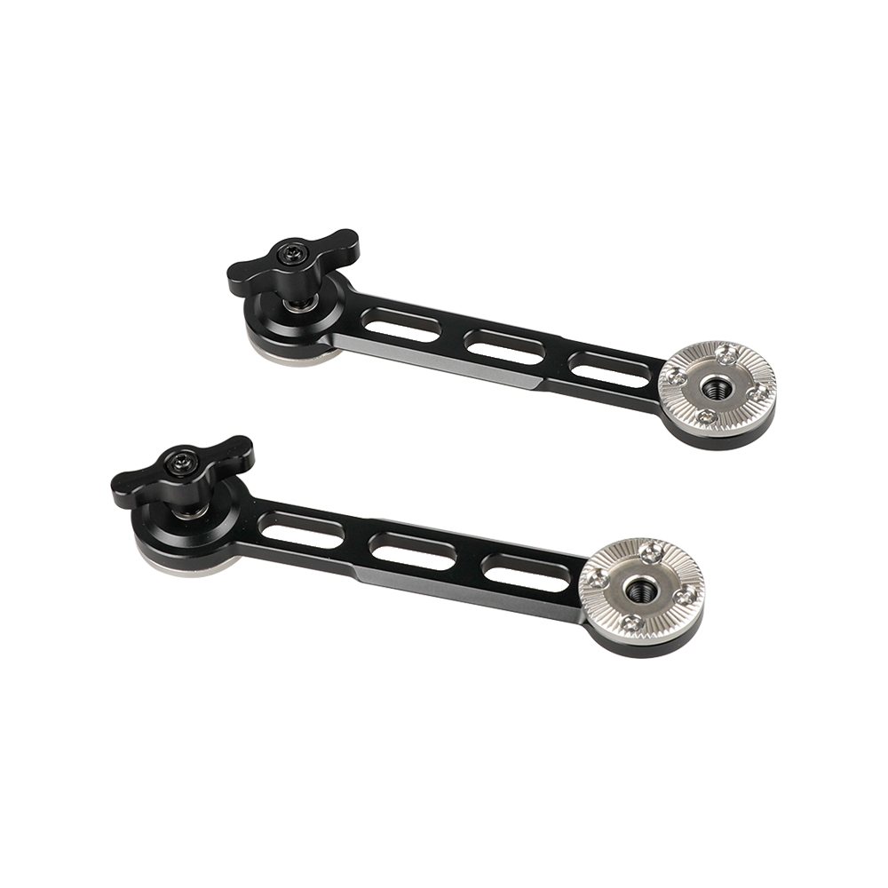 CAMVATE Nato Rail Rosette Extension Arm (Black Thumbscrew, 2 Pieces)
