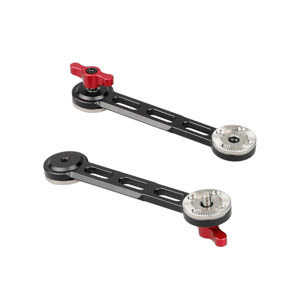 CAMVATE Nato Rail Rosette Extension Arm (Red Thumbscrew, 2 Pieces)