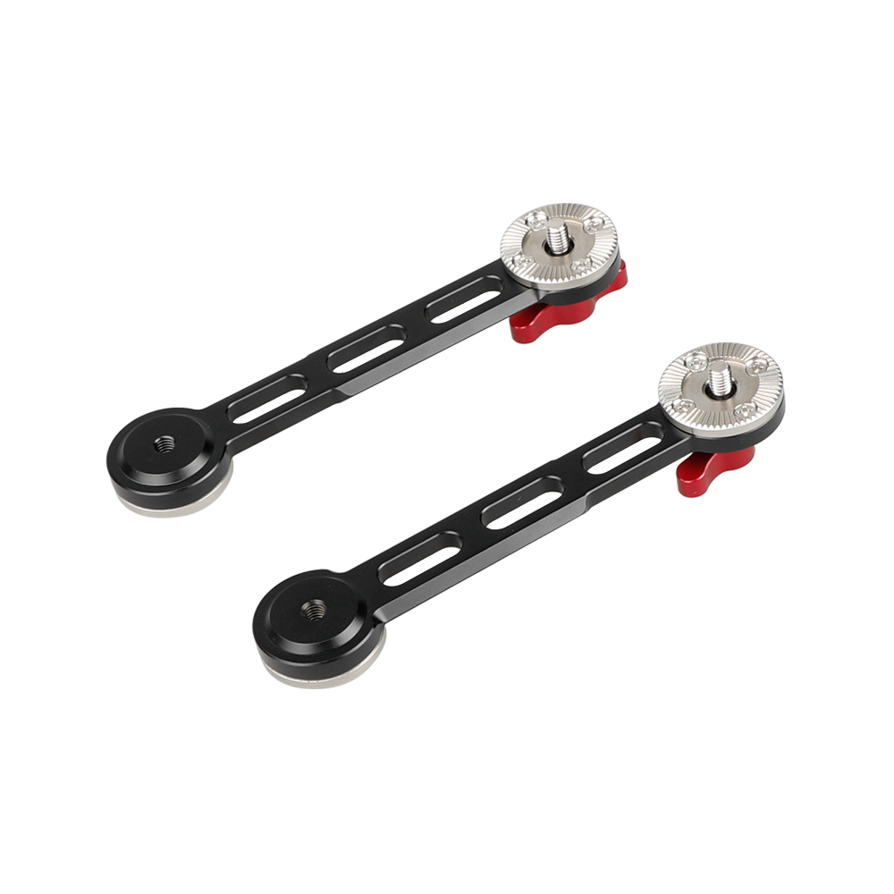 CAMVATE Nato Rail Rosette Extension Arm (Red Thumbscrew, 2 Pieces)
