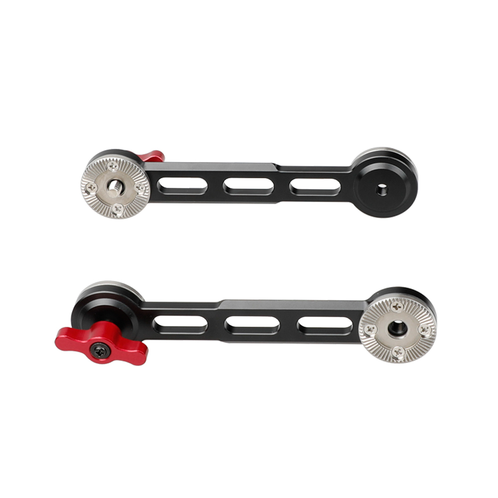 CAMVATE Nato Rail Rosette Extension Arm (Red Thumbscrew, 2 Pieces)