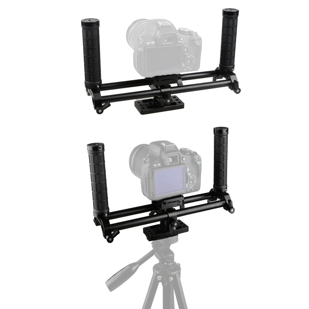 CAMVATE Double-rod System Cage Kit DSLR Camera Holder Universal Use