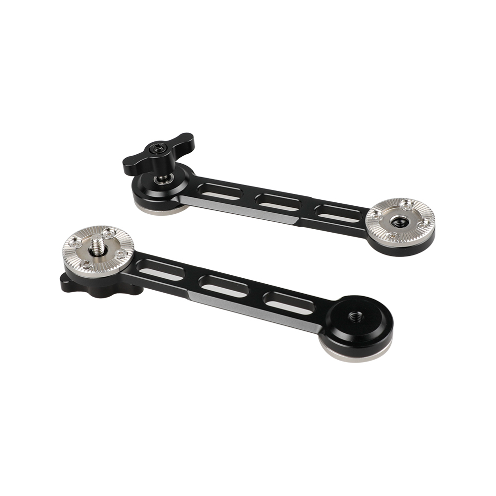 CAMVATE Nato Rail Rosette Extension Arm (Black Thumbscrew, 2 Pieces)
