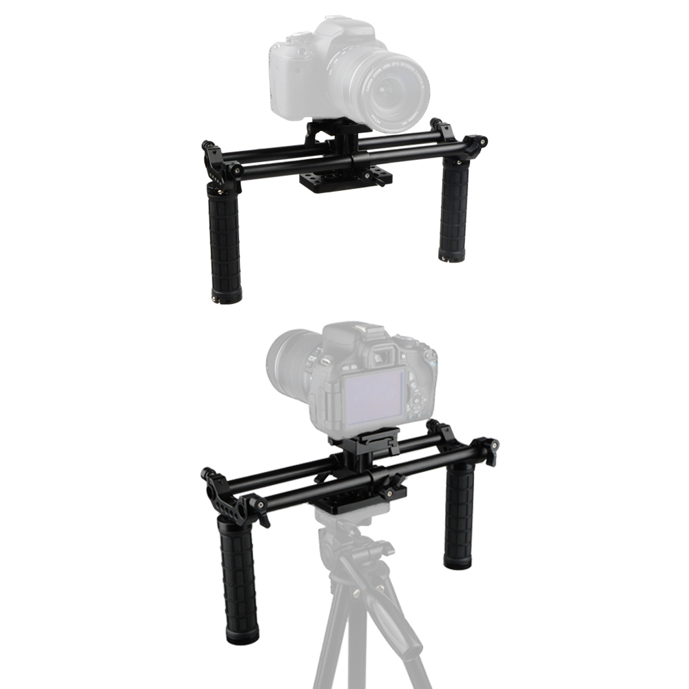 CAMVATE Double-rod System Cage Kit DSLR Camera Holder Universal Use