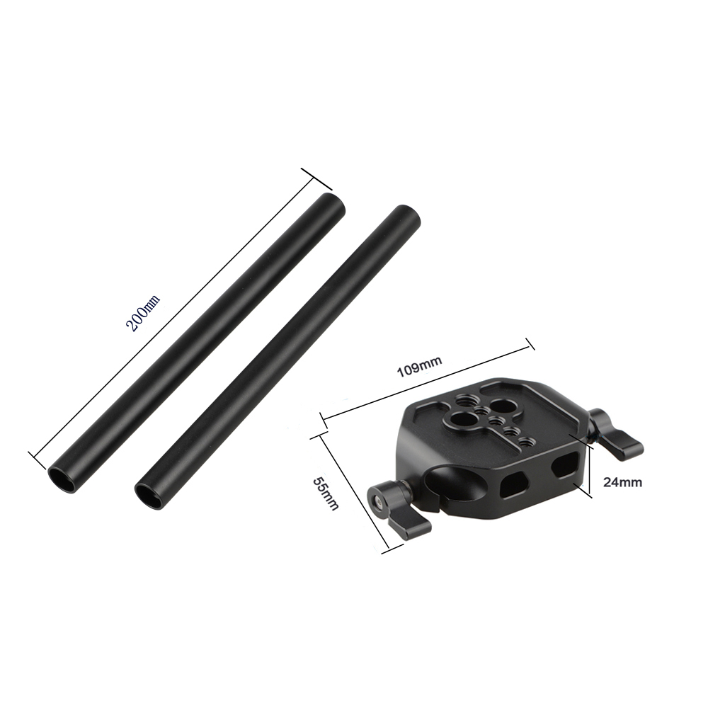 CAMVATE Baseplate Set With 15mm Double Rods