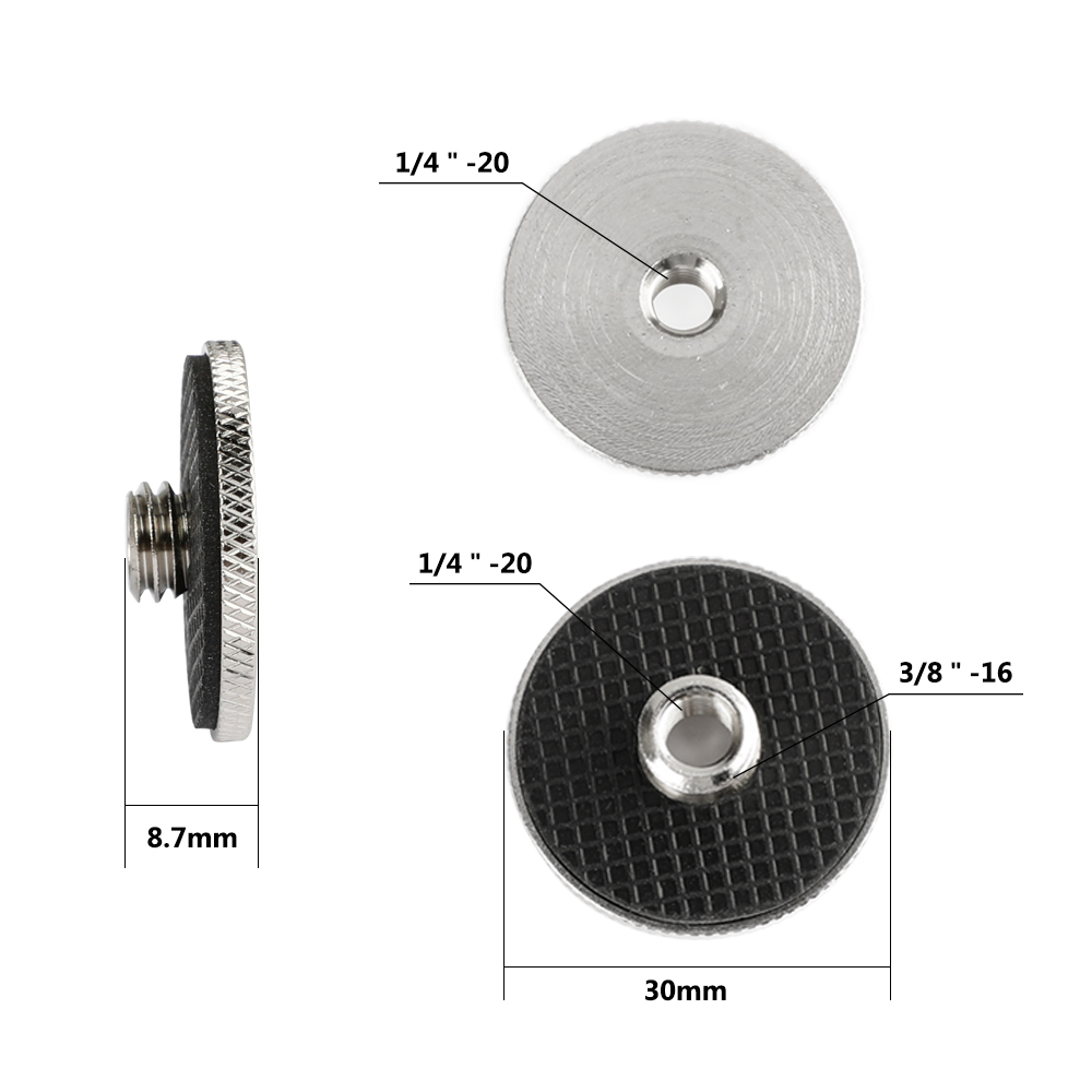 CAMVATE 1/4" Female To 3/8" Male Screw Adapter For Tripod And Camera And QR Plate