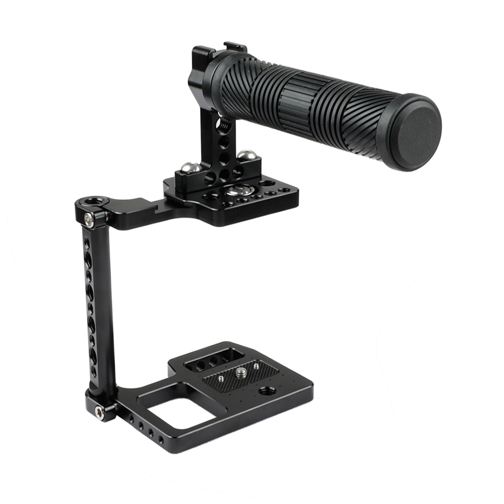 CAMVATE Half Cage With Rubber Top Handle And Shoe Mount For BMPCC 4K