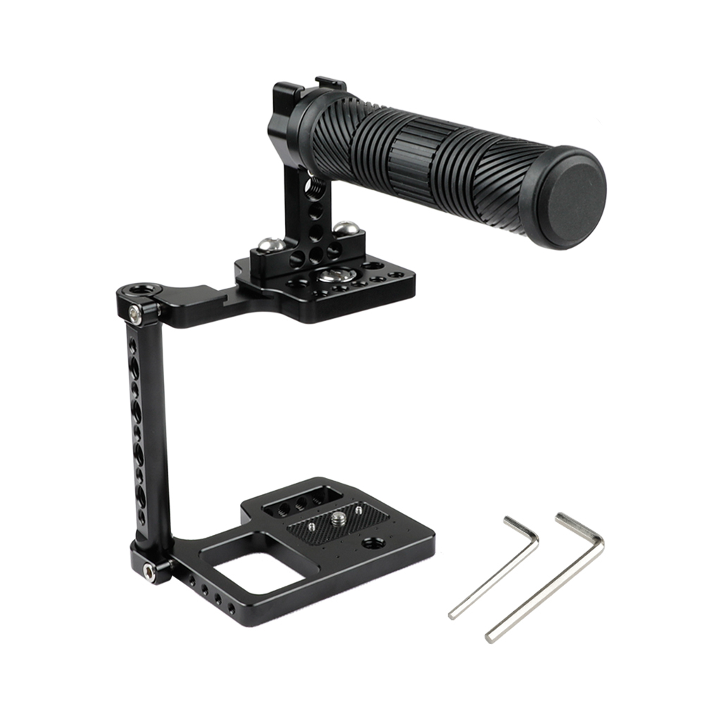 CAMVATE Half Cage With Rubber Top Handle And Shoe Mount For BMPCC 4K