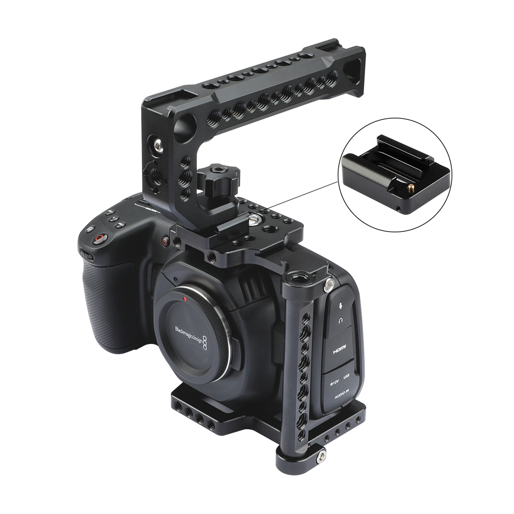 CAMVATE Anti-fall Cold Shoe Mount With Spring Pin For Monitor LED Light