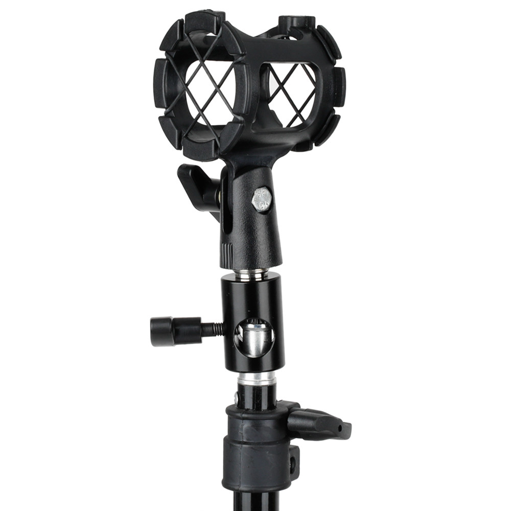 CAMVATE Microphone Bracket Combined With Light Pole Connector