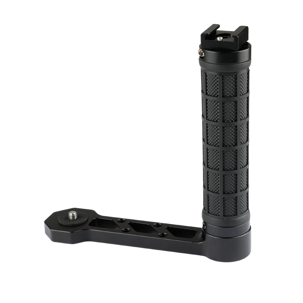 CAMVATE Universal Rubber Handle L Type With Shoe Mount For For RoninS / Zhiyun Crane Series Handheld Gimbal