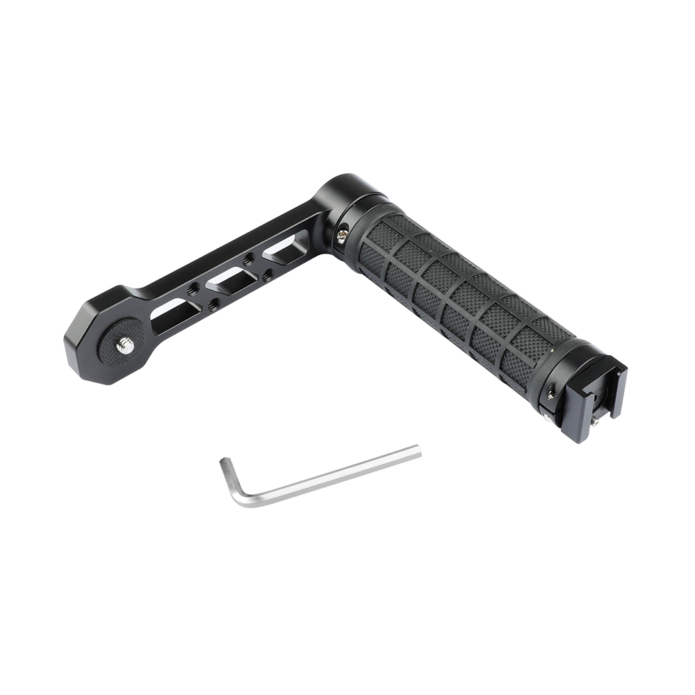 CAMVATE Universal Rubber Handle L Type With Shoe Mount For For RoninS / Zhiyun Crane Series Handheld Gimbal