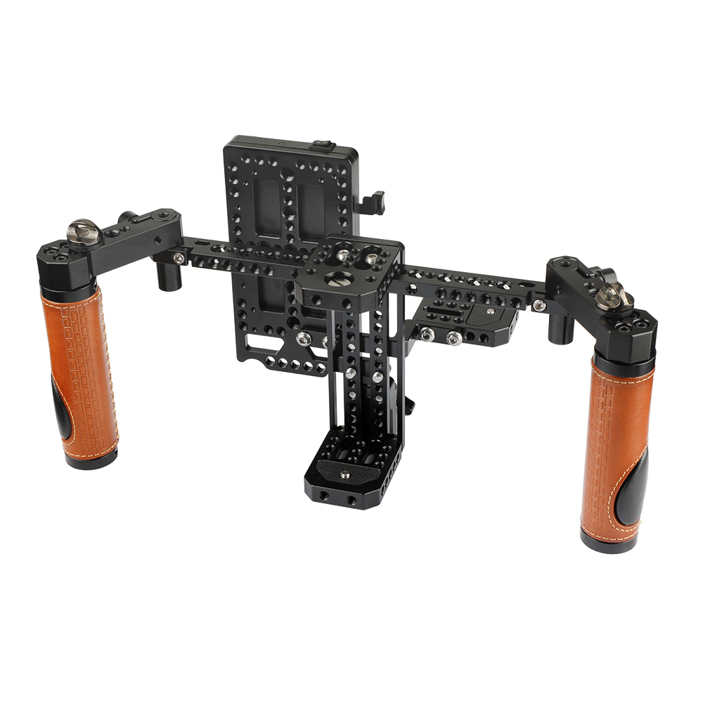 CAMVATE Camera Director’s Monitor Cage Rig With Handle Grips & Neck Strap