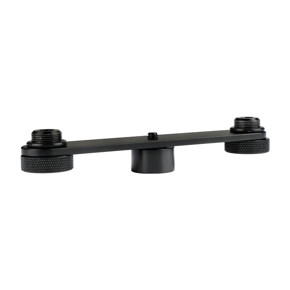 CAMVATE Double Microphone Mounts Bracket T-bar