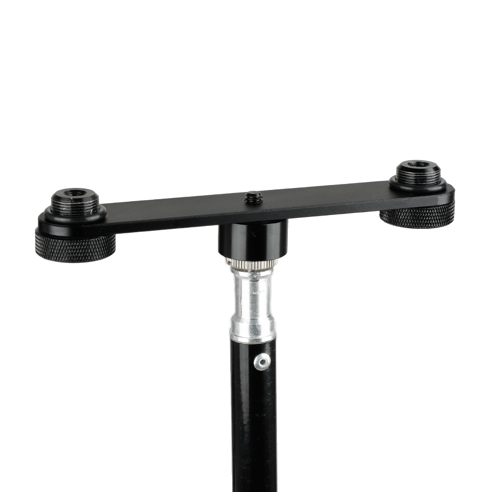 CAMVATE Double Microphone Mounts Bracket T-bar