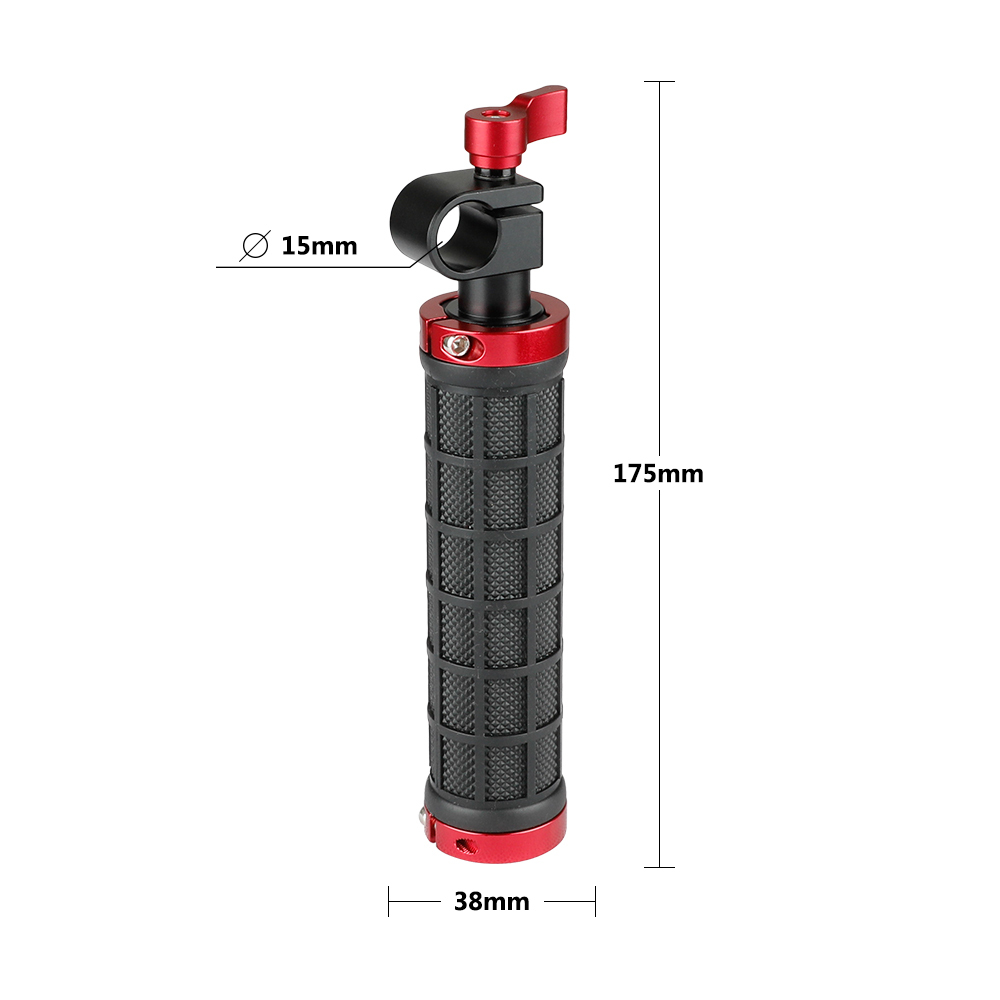 CAMVATE Camera Grip Handle with rod clamp fr 15mm Rod Rig rail Support DSLR Shoulder Rig
